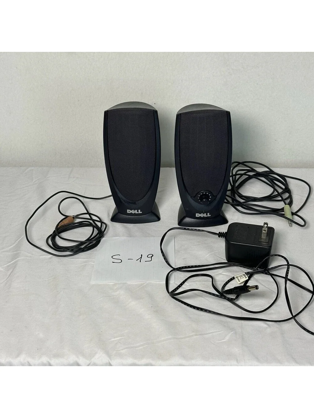 Vintage Dell A215 Multimedia Computer Speakers - Black - Storage S-19